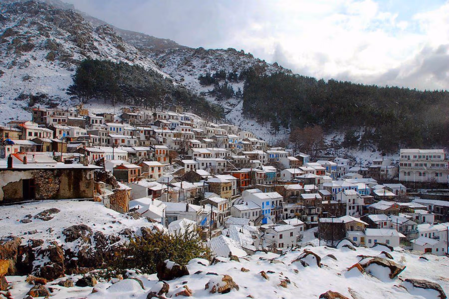 Samothraki Winter: A snowy wonderland (December - February)